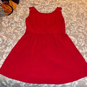 Silence + Noise red crepe dress